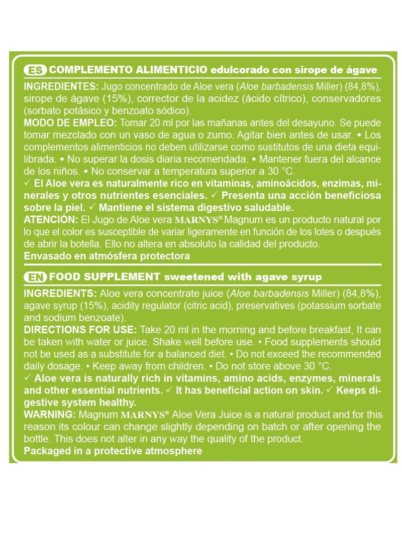 MARNYS - Marnys Aloe Vera Juice - 500 ml - Image 1