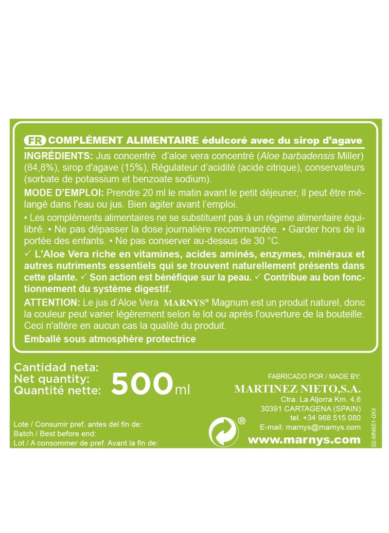 MARNYS - Marnys Aloe Vera Juice - 500 ml - Image 1