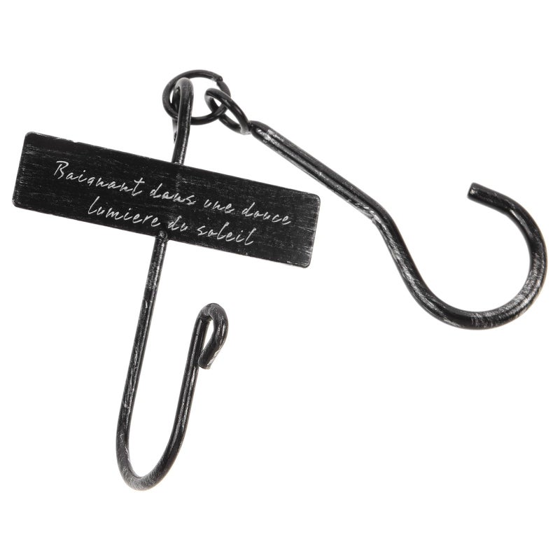 Vintage Black S Shaped Metal Plant Hanger Hook For Garden And Kitchen - Image 2