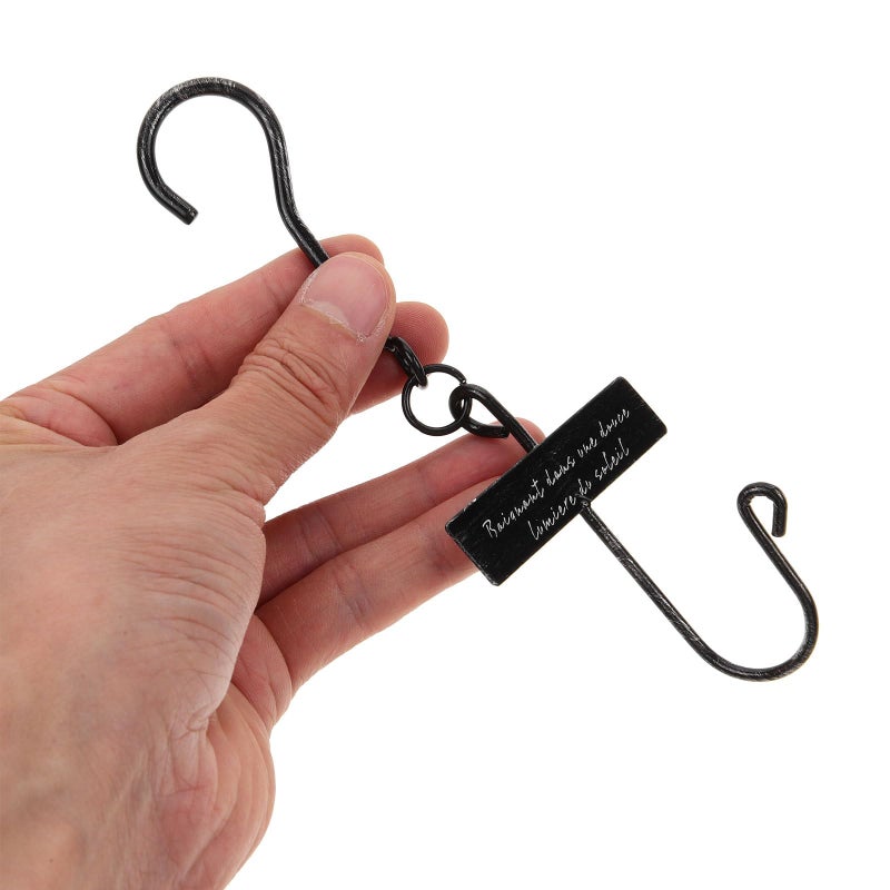 Vintage Black S Shaped Metal Plant Hanger Hook For Garden And Kitchen - Image 5