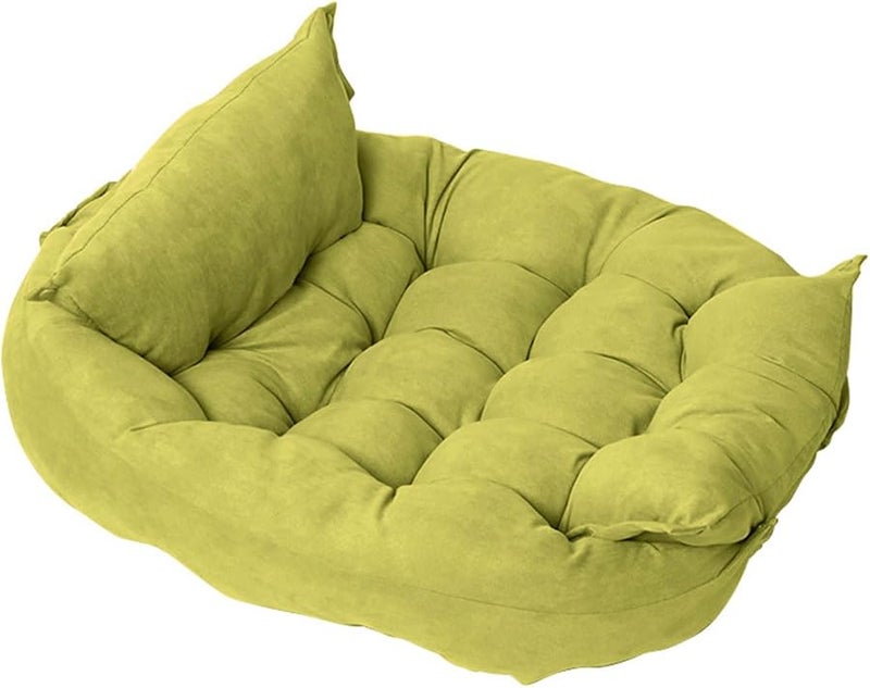 سرير حيوان أليف قابل للتعديل مع زر، سلة كلب ناعمة، صوفا عش حصيرة مقاس S - Image 1