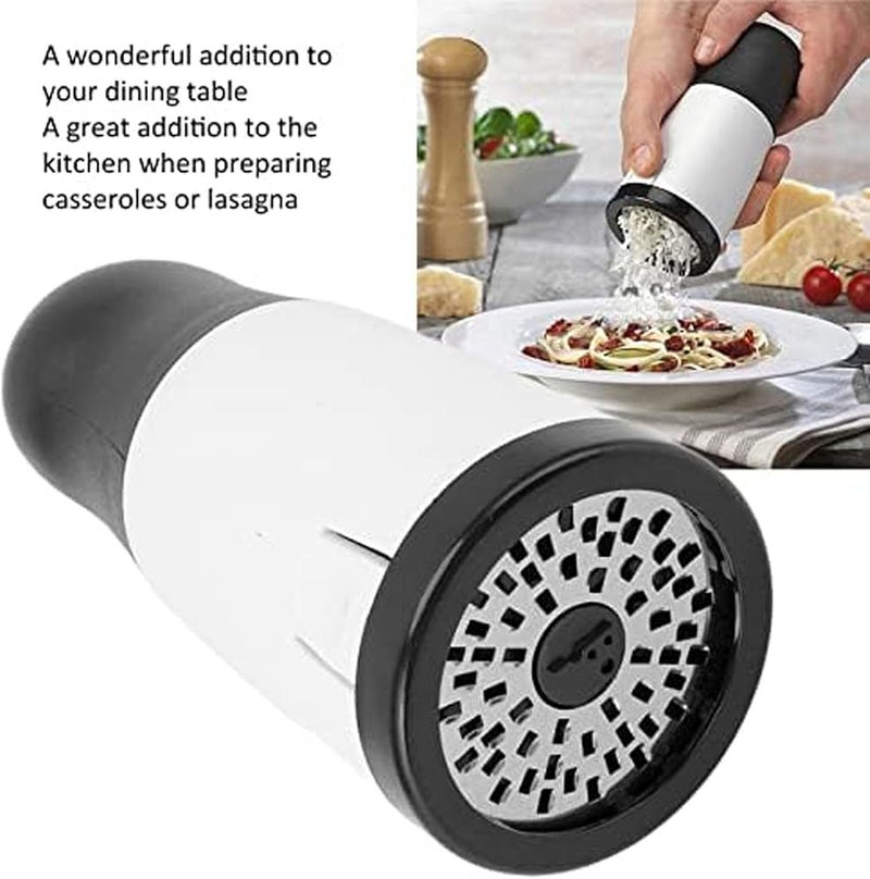 ALMEKAQUZ Handheld Cheese Grinder Detachable Large Capacity Cheese Grater Top Rotatable Cheese Shredder for Grating and Shredding Hard Cheese Chocolate Nuts Salad - Image 2