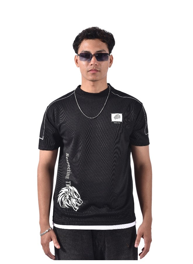 Beyoung Black Dragon Era HD Print T-Shirt  - Image 3
