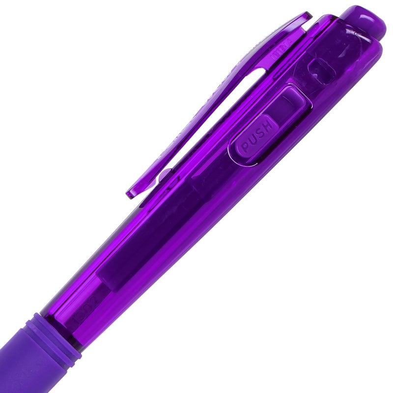 Pentel Wow! Retractable Ballpoint Pen, (1.0mm) Medium Line, Violet Ink, Box of 12 (BK440-V) - Image 3