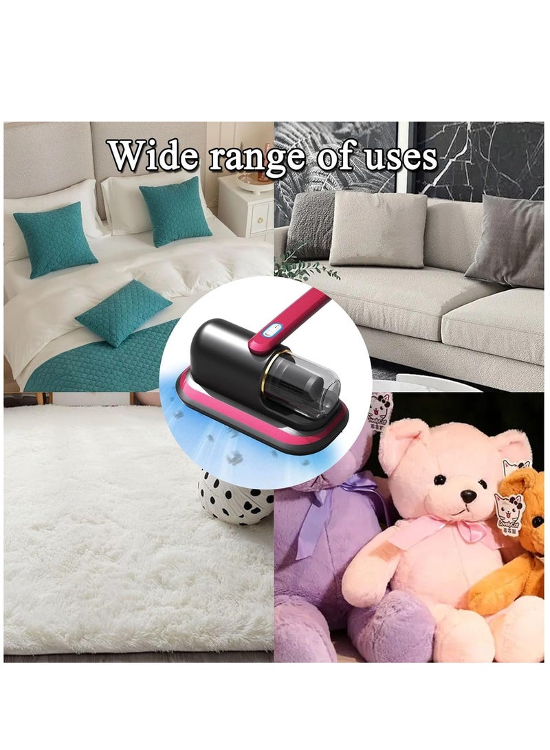 مكنسة كهربائية للسرير، مكنسة كهربائية لاسلكية مطورة تعمل بالأشعة فوق البنفسجية، مكنسة كهربائية عميقة محمولة باليد، تنظف الفراش والأرائك والسجاد وغيرها من الأسطح القماشية بفعالية - Image 5