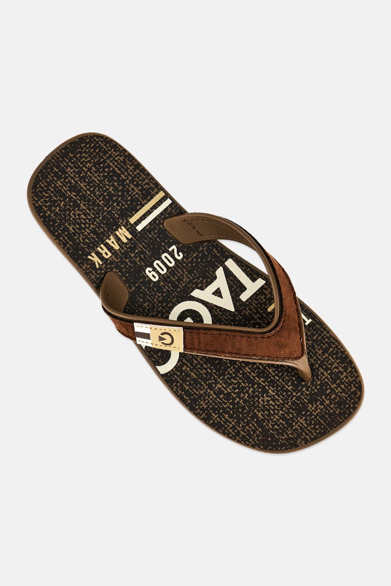Ipanema Men Graphic Print Slip On Slippers, Brown - Image 4