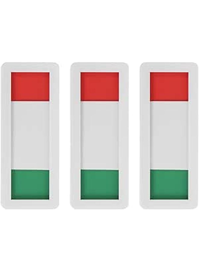 Privacy Door Sign Slider Indicator 4x10cm White Blank Status Switch Message Board - Image 1