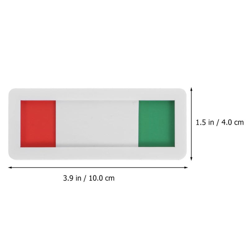 Privacy Door Sign Slider Indicator 4x10cm White Blank Status Switch Message Board - Image 3
