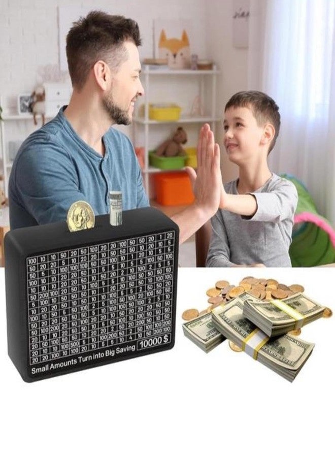 حصالة نقود خشبية من ديفرنت وورلد مع قلم تحديد، صندوق نقود، صندوق عملات معدنية/صندوق تبرعات للأطفال، صندوق تحدي الادخار، صندوق نقود، صندوق ادخار خشبي، موفر للمال - Image 4