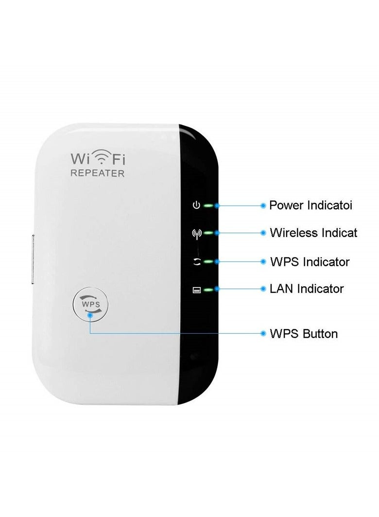 Beauenty Wi-Fi Repeater Wi Fi Network Router 300Mbps Range Extender Signal Booster Extender WIFI Ap Wps Encryption - Image 2