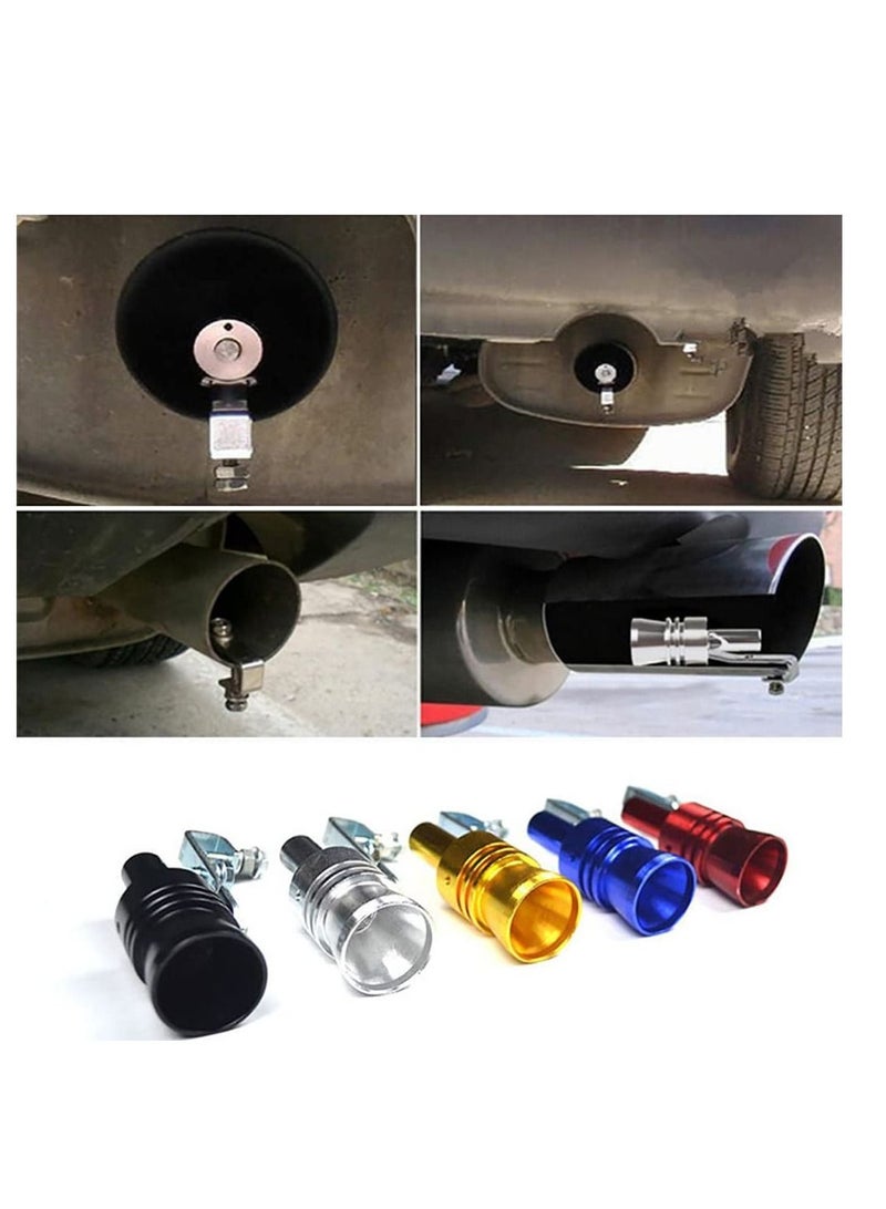 SYOSI Aluminum Alloy Universal Turbo Whistle,  Car Tail Whistle, Turbo Sound Exhaust Muffler Pipe Whistle Car Roar Maker, Car Blow off valve Tip Simulator Whistler (Black) - Image 2