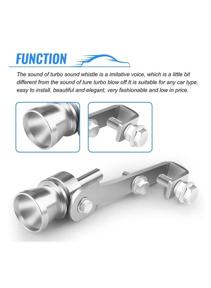 SYOSI Aluminum Alloy Universal Turbo Whistle,  Car Tail Whistle, Turbo Sound Exhaust Muffler Pipe Whistle Car Roar Maker, Car Blow off valve Tip Simulator Whistler (Black) - Image 5