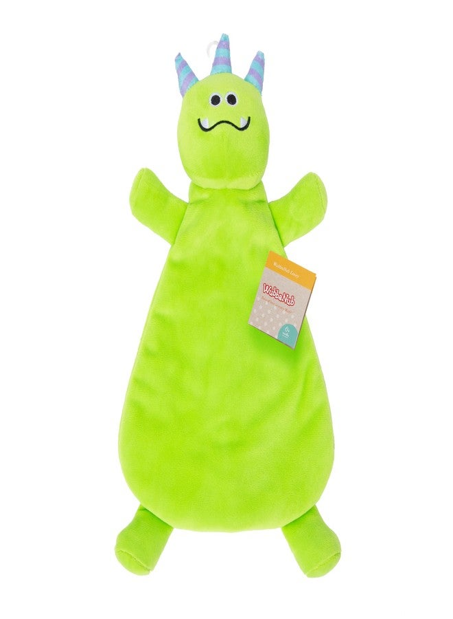 WubbaNub Green Monster Lovey - Image 1