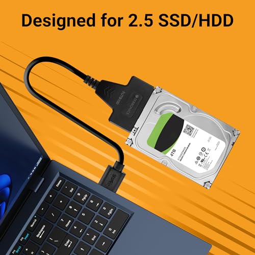 ZEBRONICS UTS100 USB 3.0 to SATA Adapter for 2.5 HDD/SSD with Plug & Play, Durable Material, Super Fast Transfer, Upto 5 Gbps, Black - Image 3