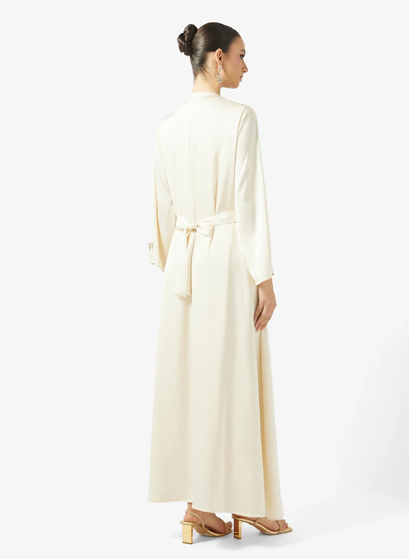 Khizana Embroidered Abaya Set