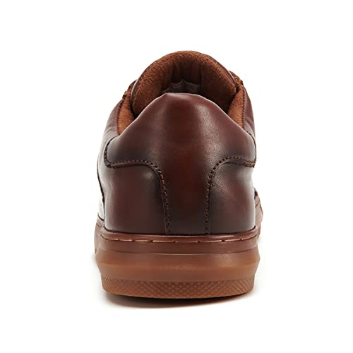 Arkbird Mens Fashion Sneakers Classic Casual Dress Shoes Stylish Lace-up Oxford Shoes for Men Coffee - Image 4