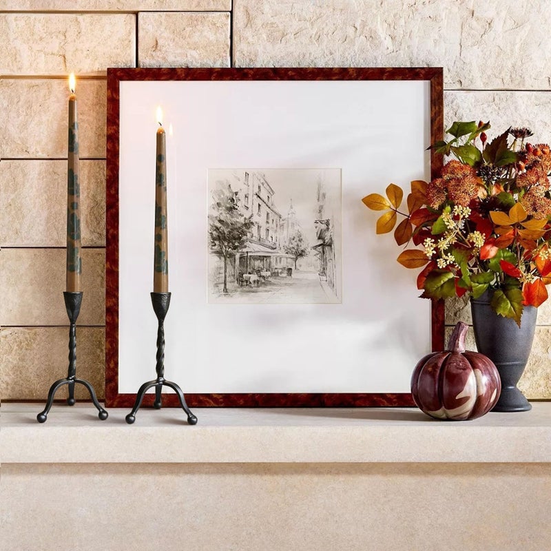 Remenna Black Taper Candle Holder Set of 2,Vintage Candle Sticks Holder Decor,Wrought Iron Candle Holder for Table Centerpiece,Halloween,Wedding,Christmas - Image 5
