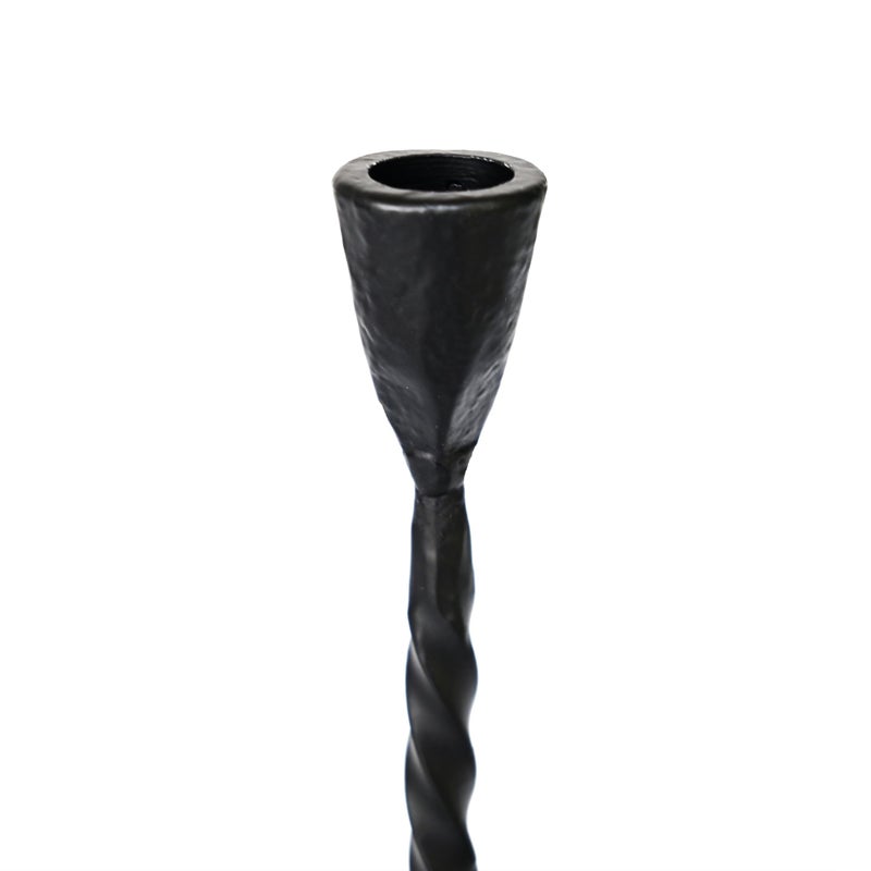 Remenna Black Taper Candle Holder Set of 2,Vintage Candle Sticks Holder Decor,Wrought Iron Candle Holder for Table Centerpiece,Halloween,Wedding,Christmas - Image 3