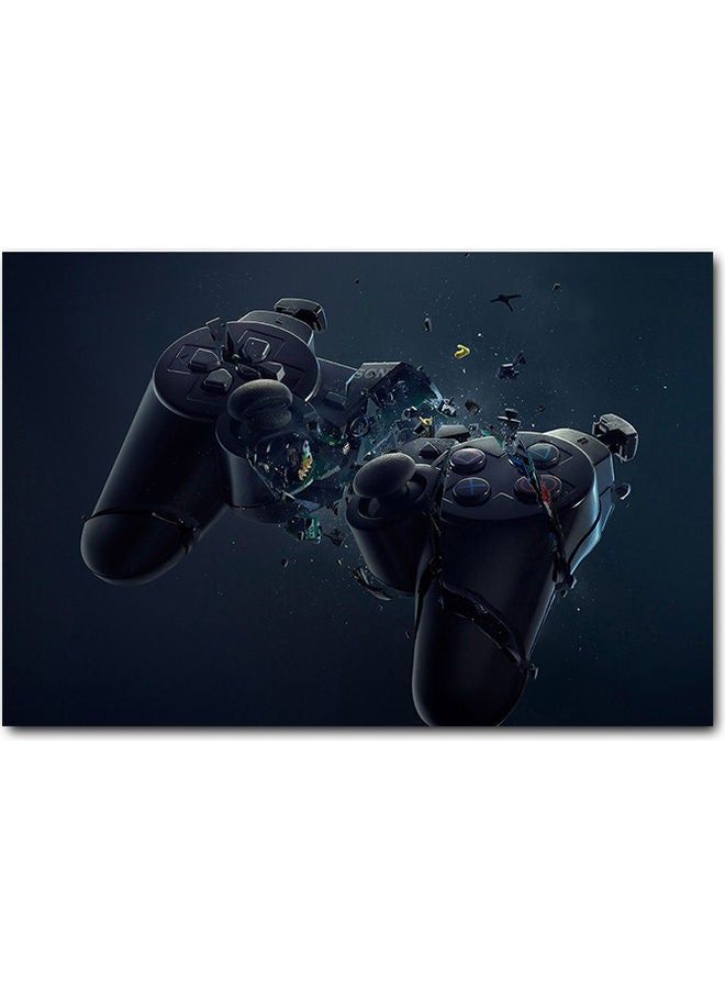 RYN فن جداري لجهاز تحكم بلاي ستيشن أسود 40x60 سم - Image 2