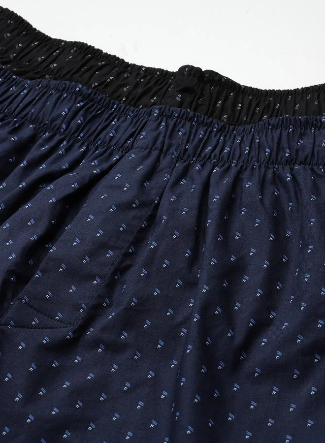 John Players  Pack of 2 - Men Printed Cotton Boxers for Men | Best Price UAE