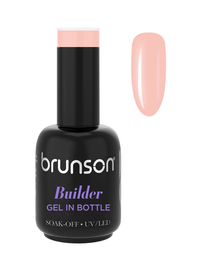 brunson Builder Gel 10 in 1 Builder Gel In A Bottle 18ml Soak Off UV/LED Hard Gel for Nail extension Builder Base Gel Nail Polish for Long lasting Fake Nails Manicure Strong Nails Tips for Nail Art Bbg18