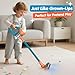 BAYMI 3in1 Kids Vacuum that Really Works Working Toddler Vacuum Cleaner with Real Suction Montessori Pretend Play Cleaning Toy Gift Set for Boys and Girls Ages 3 - Image 4
