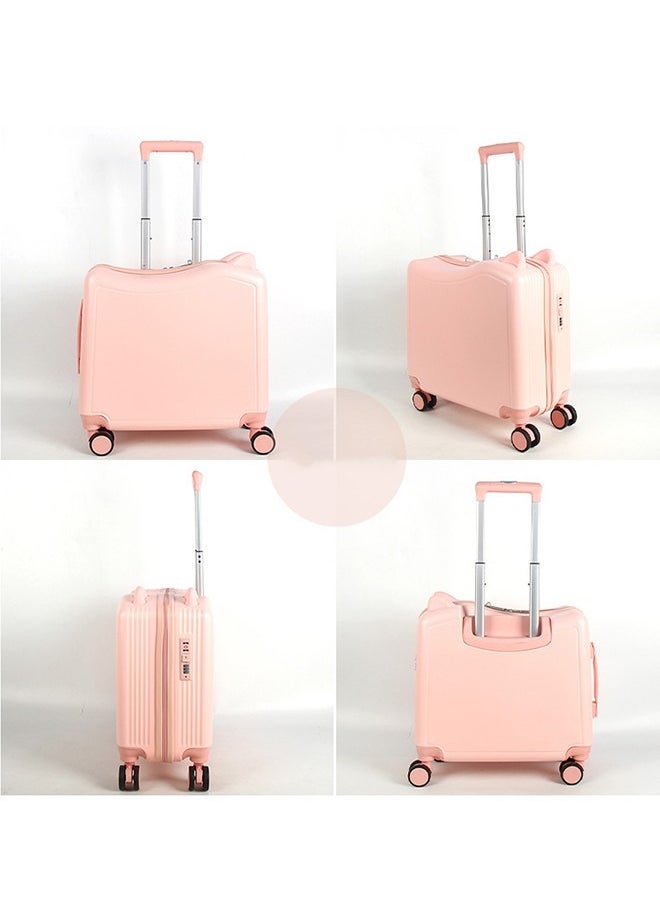 JCB CHIC 20" Ride-On Kids Suitcase with Double Spinner Wheels Cute Lightweight Tow-Along Luggage Carry on Hardside Trolly Case with Password Lock for Travel  - Image 2