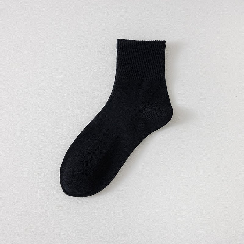 Unisex Cotton Sports Socks Black White Gray The 0100 cylinder is matched in three colors - Image 5