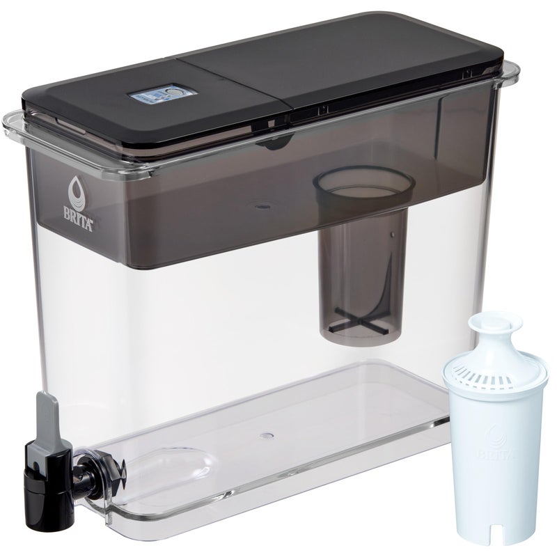 Brita UltraMax Large Water Dispenser with 1 BritaPlus Filter, 27 Cup Capacity, Black (Package May Vary) - Image 4