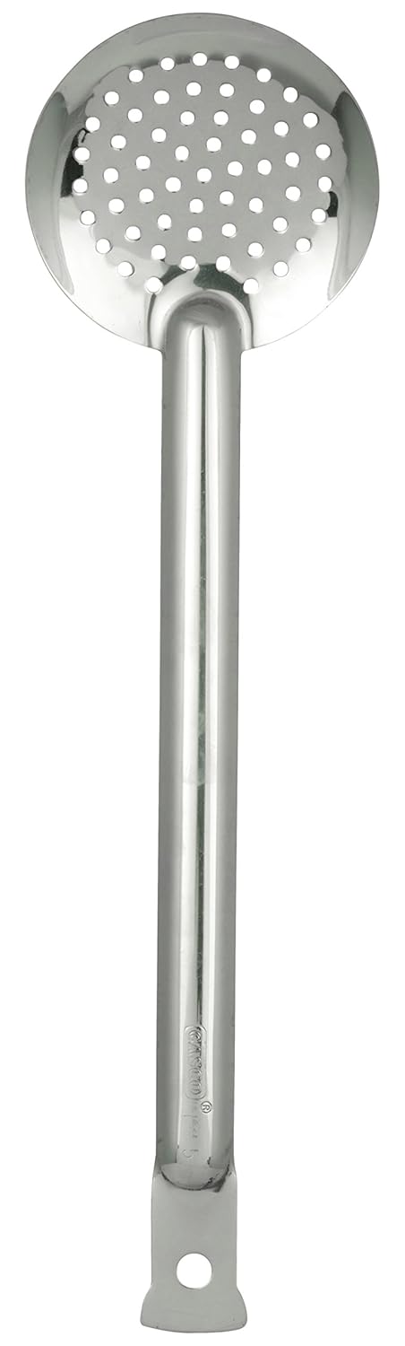 DoorBell Doorbell Stainless Steel Skimmer for Frying Puris 32 Cms  - Image 2
