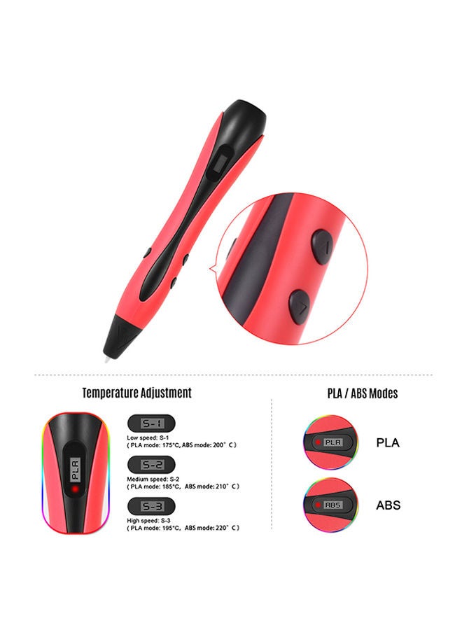 NIBEMINENT 3D Printing And Drawing Pen Red - Image 4