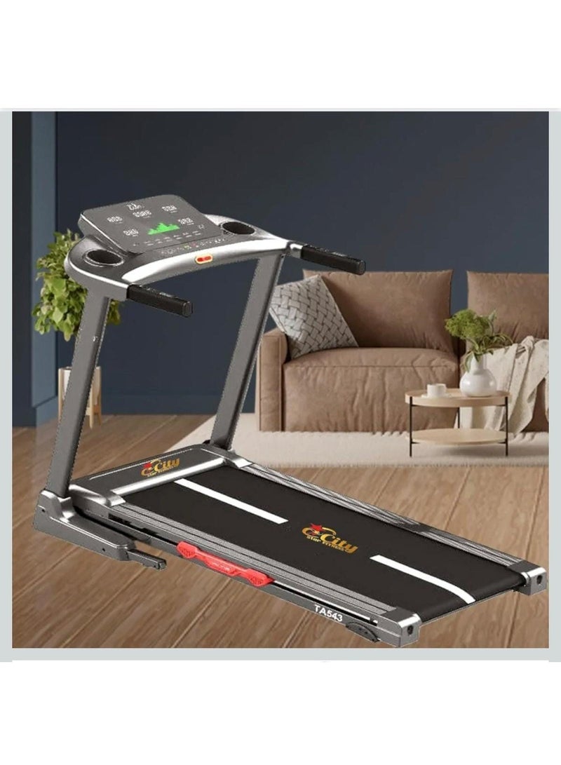 City Star -American Motor Multi Func Treadmill With Massage Belt - Image 1