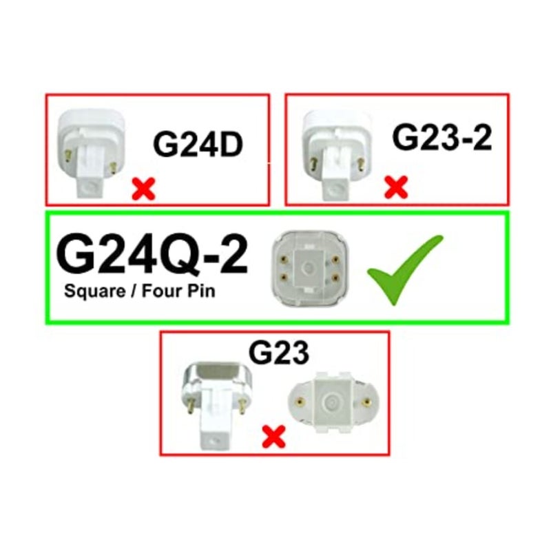 Fluorescent PLC-DDE lamp for general lighting, ceramic material, warm white 2700K, 18 watt energy efficiency, 4-pin G24q-2 base, pack of 10 - Image 4