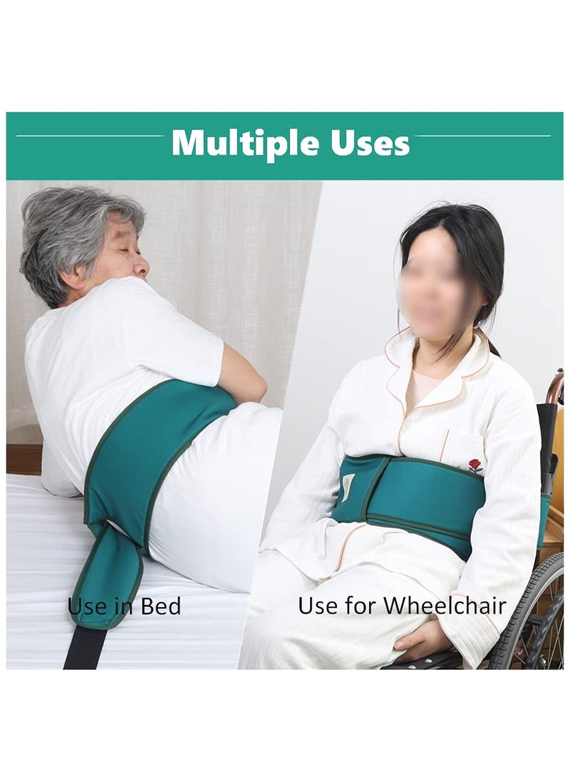 SYOSI Bed Restraint Strap, Medical Bed Restraint, Anti-Fall Waist Belt for Elderly, Wheelchair Seat Safety Belt, Medical Bed Restraints for Elderly, Chest Cushion Seat Belt, Medical Bed Safety Assist  - Image 2
