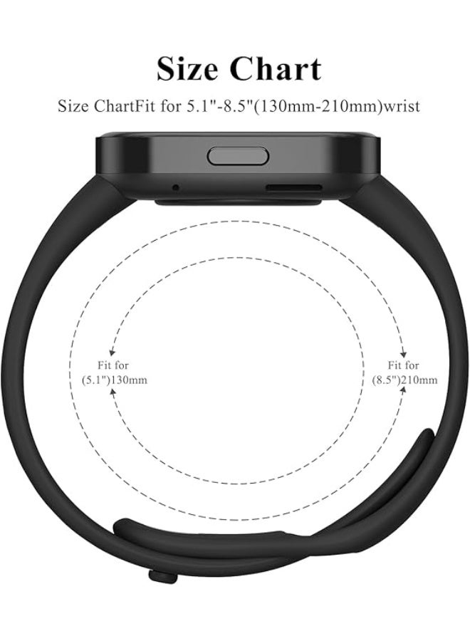 Watch Band for Xiaomi Mi Watch 3 / Redmi Watch 3, Silicone Wristband with Buckle for Xiaomi Redmi Watch 3 / Redmi Watch Live 3 - Black - Image 2