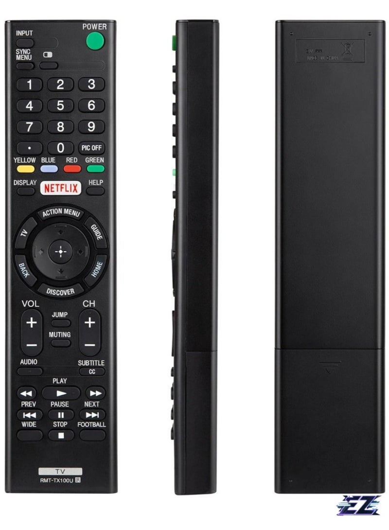 PopZa "Universal Remote for Sony TV – Replacement for All Sony Bravia Smart LCD, LED, HD TVs with Netflix Button" - Image 1