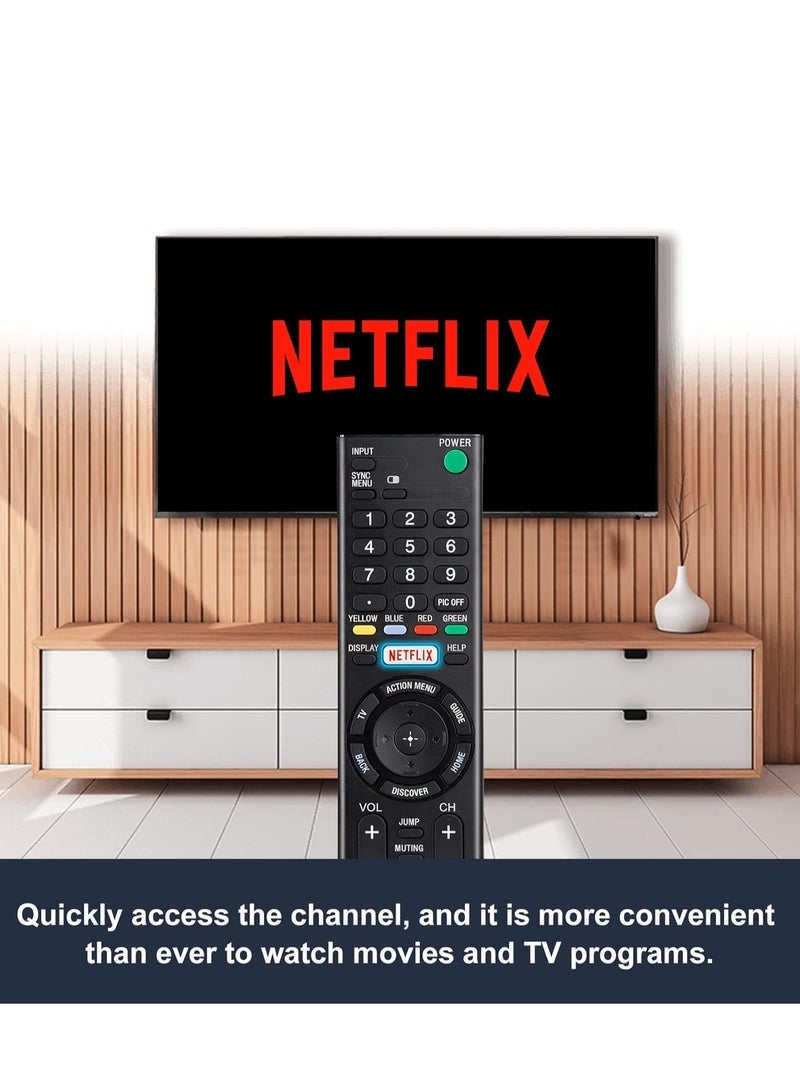 PopZa "Universal Remote for Sony TV – Replacement for All Sony Bravia Smart LCD, LED, HD TVs with Netflix Button" - Image 5