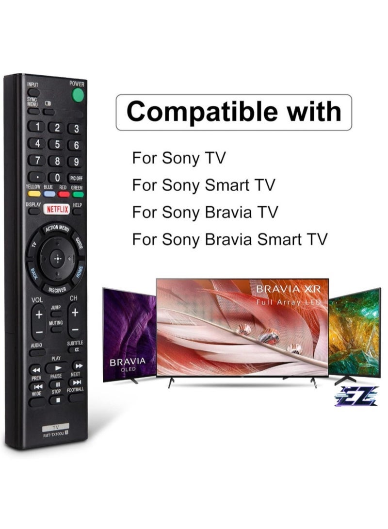 PopZa "Universal Remote for Sony TV – Replacement for All Sony Bravia Smart LCD, LED, HD TVs with Netflix Button" - Image 2