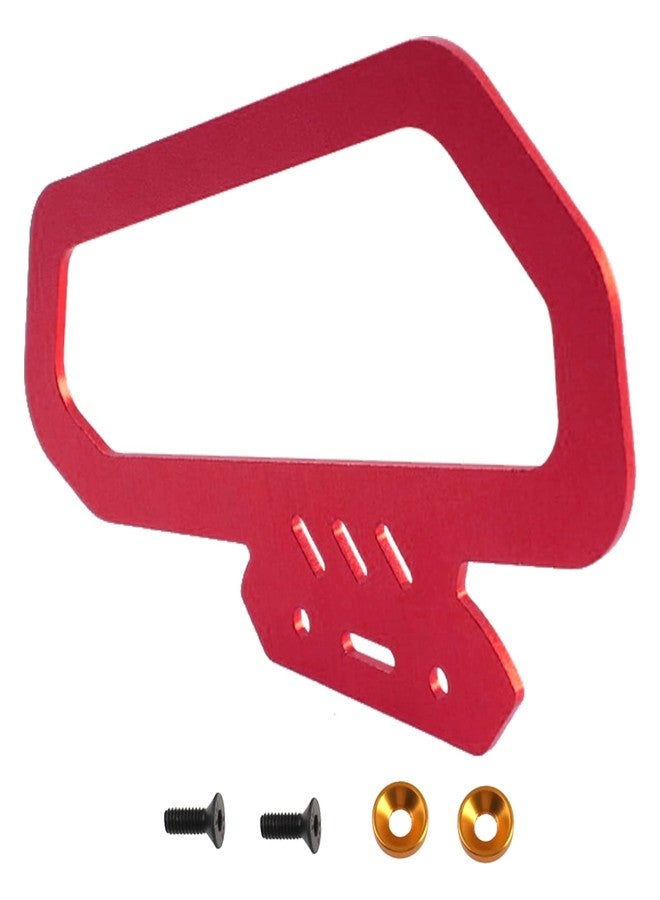 Vgoohobby Metal Carry Handle Bracket Holder Mount Compatible with Futaba 7PX 10PX Remote Controller Transmitter for RC Scale Car Crawler Boat (Red) - Image 1