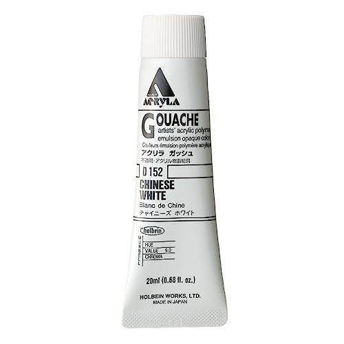 Holbein Acryla Gouache 20ml Chinese White - Image 3