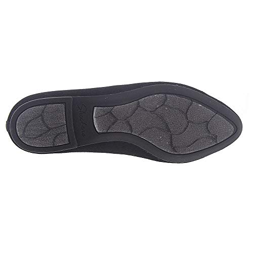 SKECHERS سكيشرز نساء كليو بيويتشد - حذاء باليه مسطح محبوك هندسياً، أسود، 9.5 أمريكي - Image 5