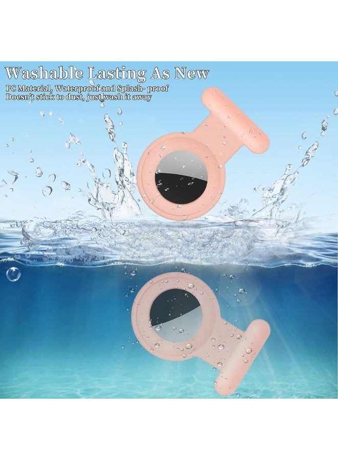 2 Pieces AirTag Holder with Safety, Hidden Wearable AirTag Case with Brooch Clip for Clothes of Kids, Teens, Elder - Image 4