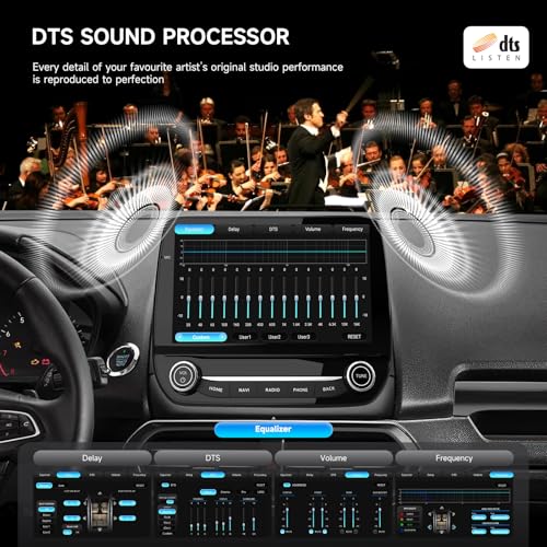 Dasaita 8GB+256GB Car Stereo Radio for Ford EcoSport 2018-2021 with Wireless Carplay Android Auto, 8-Core Android 13 GPS Navigation 9'' Head Unit, Plug & Play, Voice/Knobs/Buttons Control - Image 4