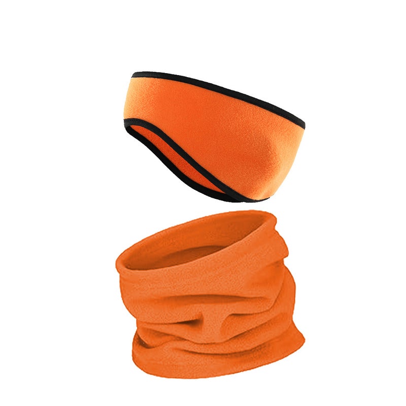 Winter Ear Warmer Headband Ear Muffs and Fleece Neck Gaiter for Winter Skiing - Image 1