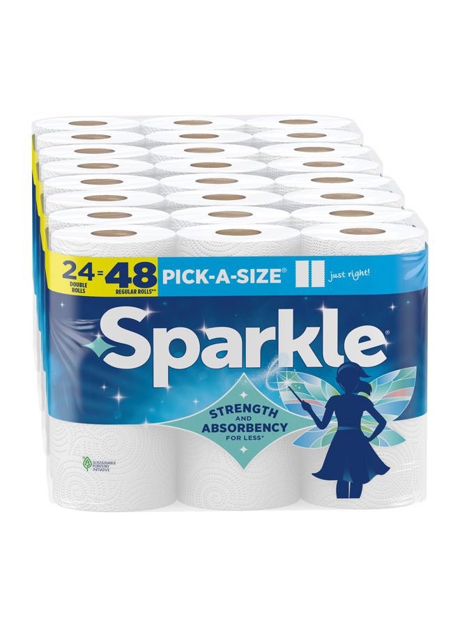 Sparkle ® Pick-A-Size® Paper Towels, 24 Double Rolls = 48 Regular Rolls - Image 1