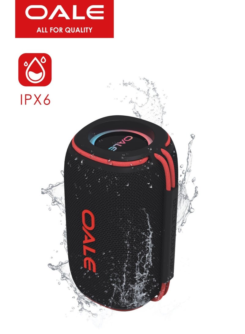 OALE iStudio 500 Speaker, 15W Output, RGB Light, IPX6 Waterproof, 3000mAh Battery, 5–7H Playtime, Handsfree Call, BT5.3, FM, AUX, USB & TF Card Support - Image 2