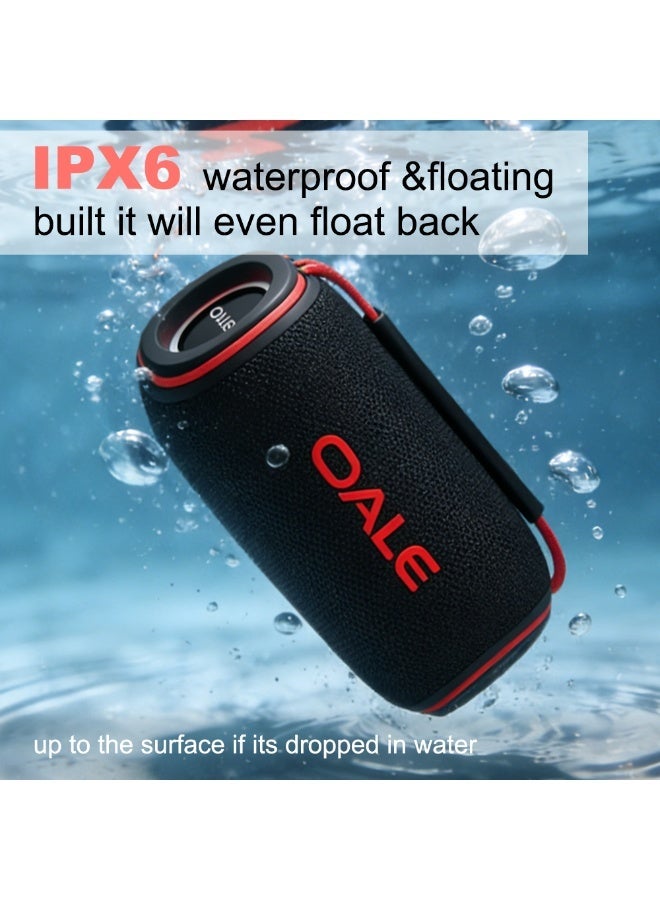 OALE iStudio 500 Speaker, 15W Output, RGB Light, IPX6 Waterproof, 3000mAh Battery, 5–7H Playtime, Handsfree Call, BT5.3, FM, AUX, USB & TF Card Support - Image 3