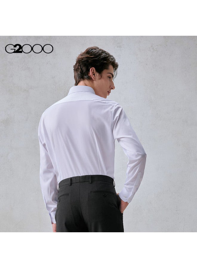 G2000 Non-iron Draped Feel Men's 2025 Autumn Winter Soft Skin-friendly Commuter Long Sleeve Shirt - Image 1