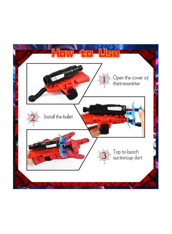 Niumowang Spider Launcher Glove, Kids Spider Hero Gloves, Spiderman Toy Glove, Spiderman Web Shooter, Launcher Toy, Wrist Toy Set, Cosplay Glove Launcher - Image 3