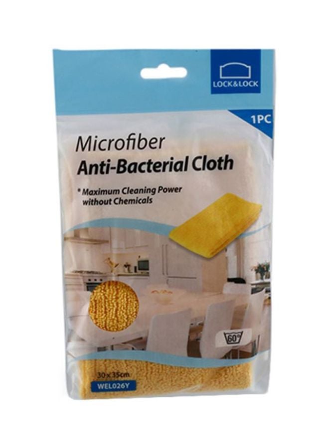 Loquat Anti Bacterial Microfiber Cleaning Cloth Yellow 35x30cm - Image 3